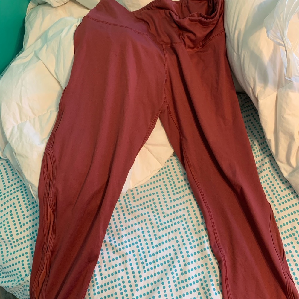 reddish pink leggings from target